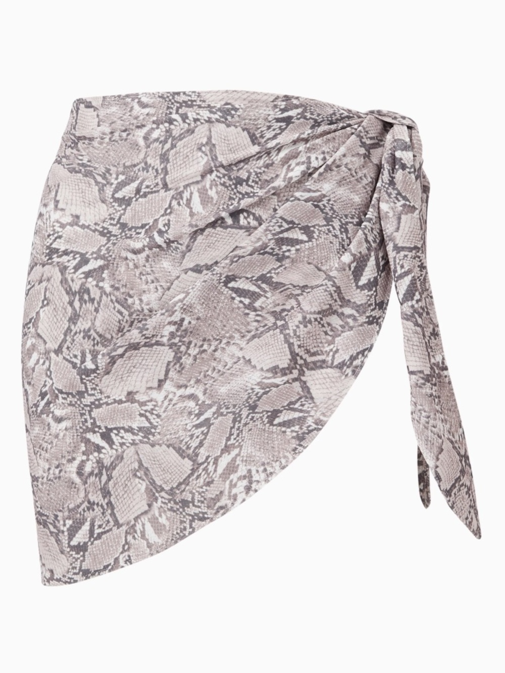 Good American Snakeskin Short Mesh Sarong Cover-Up Size 0–4 / 00–16 NWT